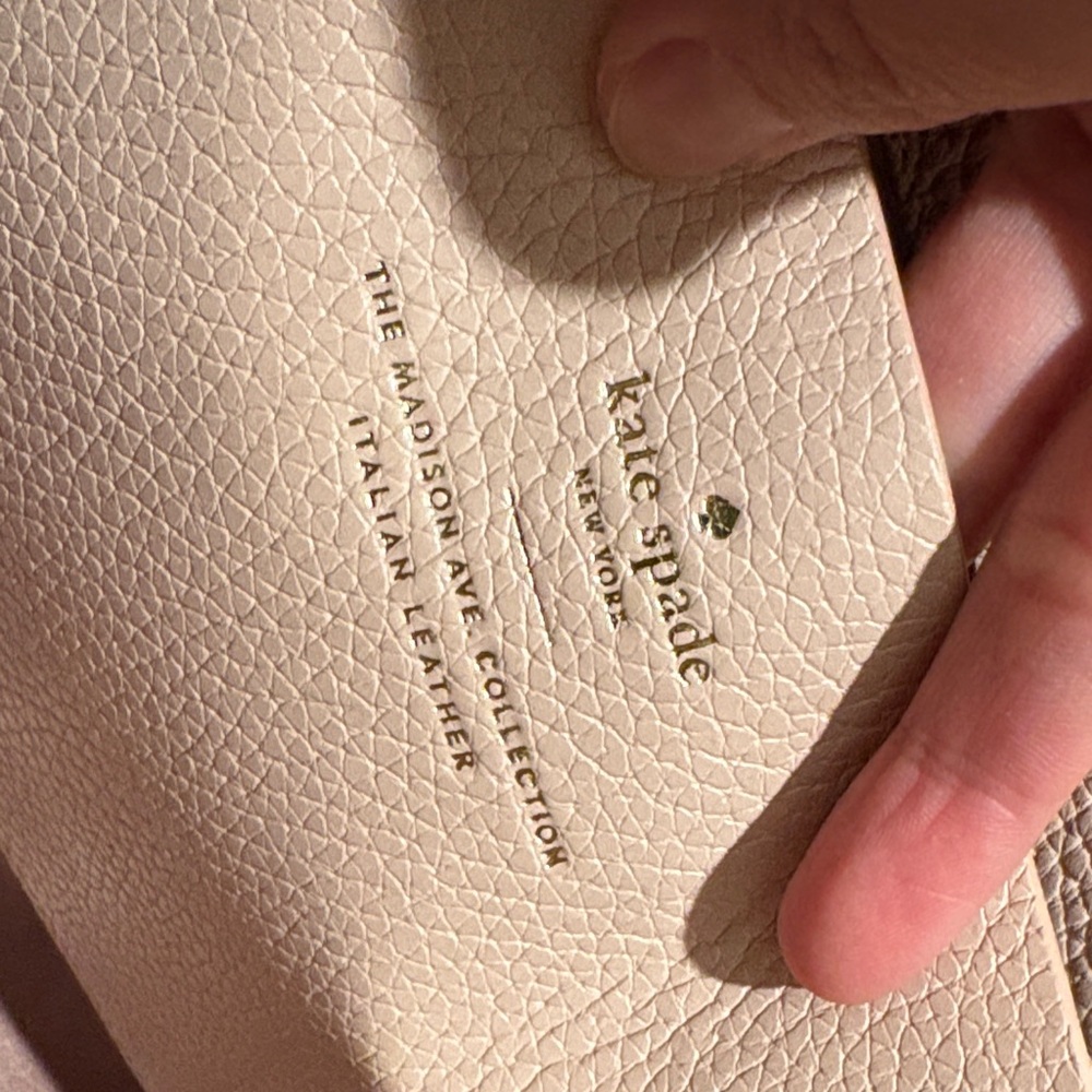 Kate Spade Large Madison Ave.Pebbled Leather Tote in Light Blush - Picture 9 of 13